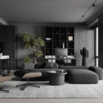 black-couch-living-room